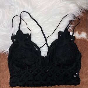 Black Lace Bralette Size Small